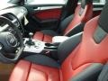 Black/Magma Red Front Seat Photo for 2014 Audi S4 #88016865