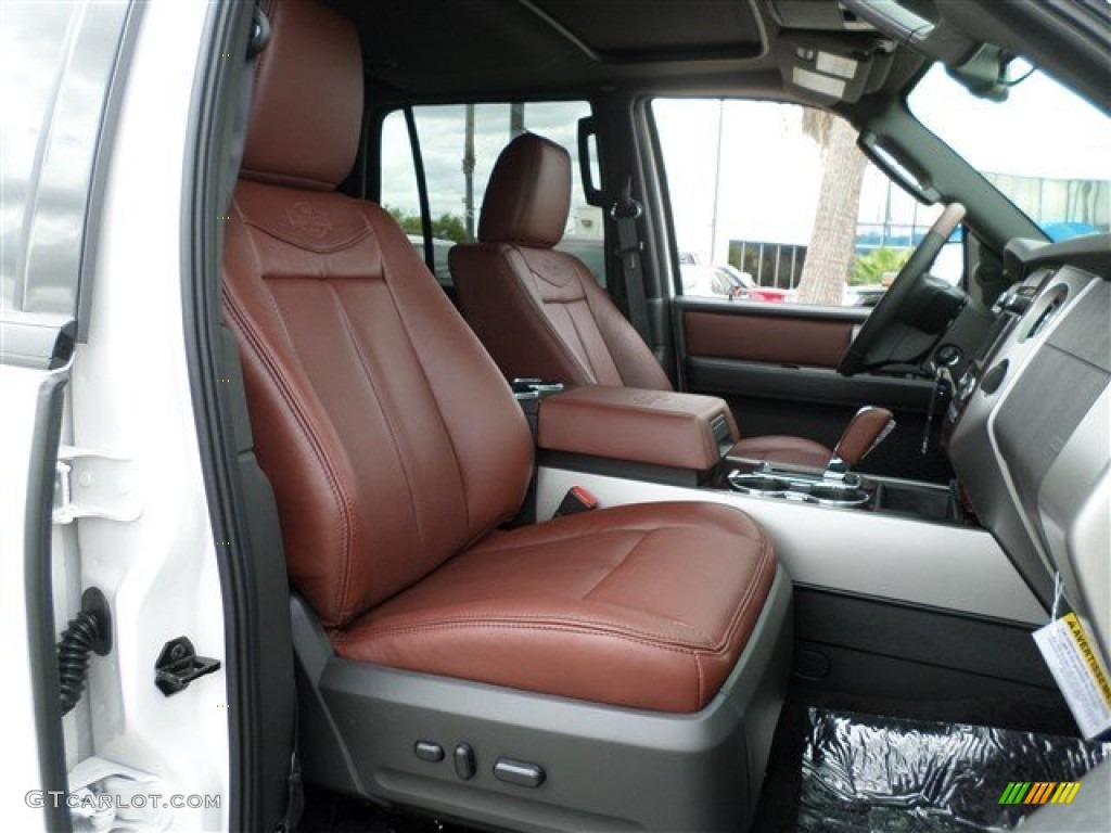 King Ranch Red (Chaparral) Interior 2014 Ford Expedition King Ranch Photo #88017863