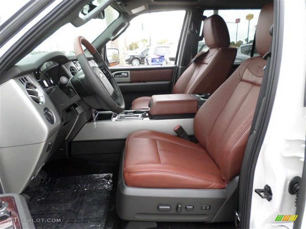 King Ranch Red (Chaparral) Interior 2014 Ford Expedition King Ranch Photo #88018227