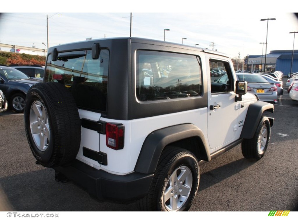 2012 Wrangler Sport 4x4 - Bright White / Black photo #10