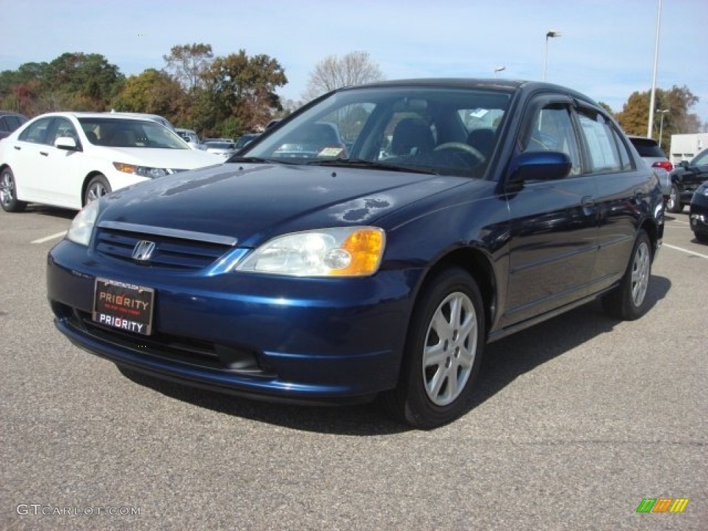 2003 Civic EX Sedan - Royal Blue / Gray photo #1