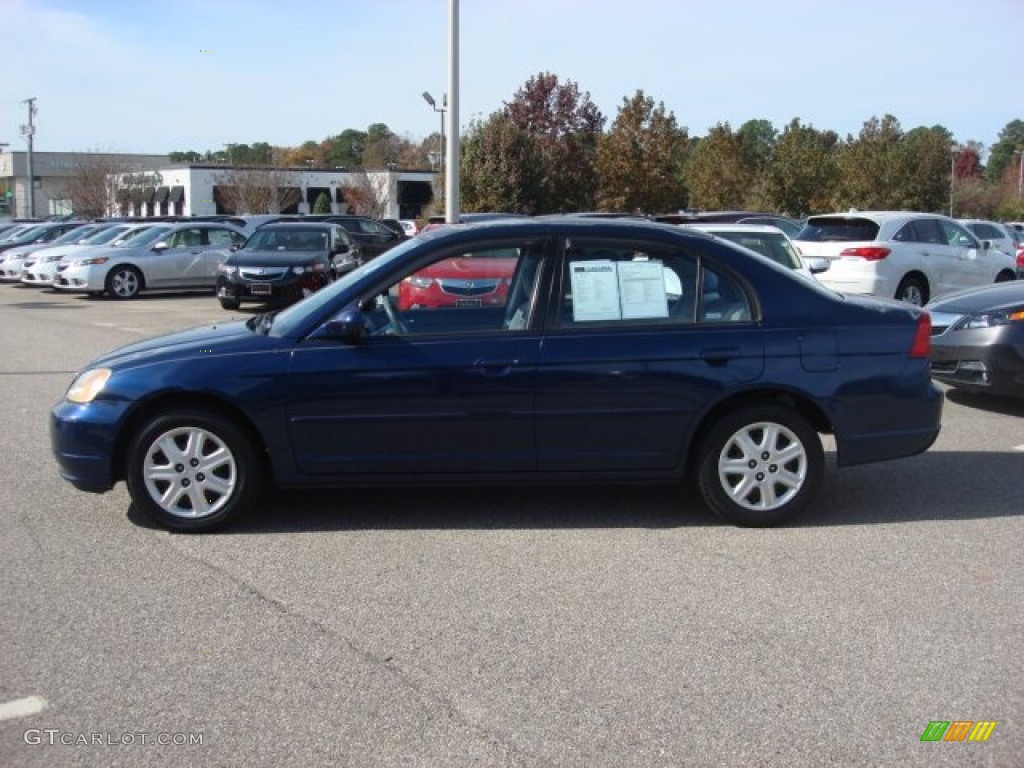 2003 Civic EX Sedan - Royal Blue / Gray photo #3