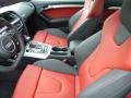 Black/Magma Red 2014 Audi S5 3.0T Premium Plus quattro Coupe Interior Color