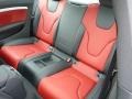 Black/Magma Red 2014 Audi S5 3.0T Premium Plus quattro Coupe Interior Color