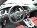 Black/Magma Red Dashboard Photo for 2014 Audi S5 #88020123