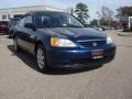 2003 Royal Blue Honda Civic EX Sedan  photo #9