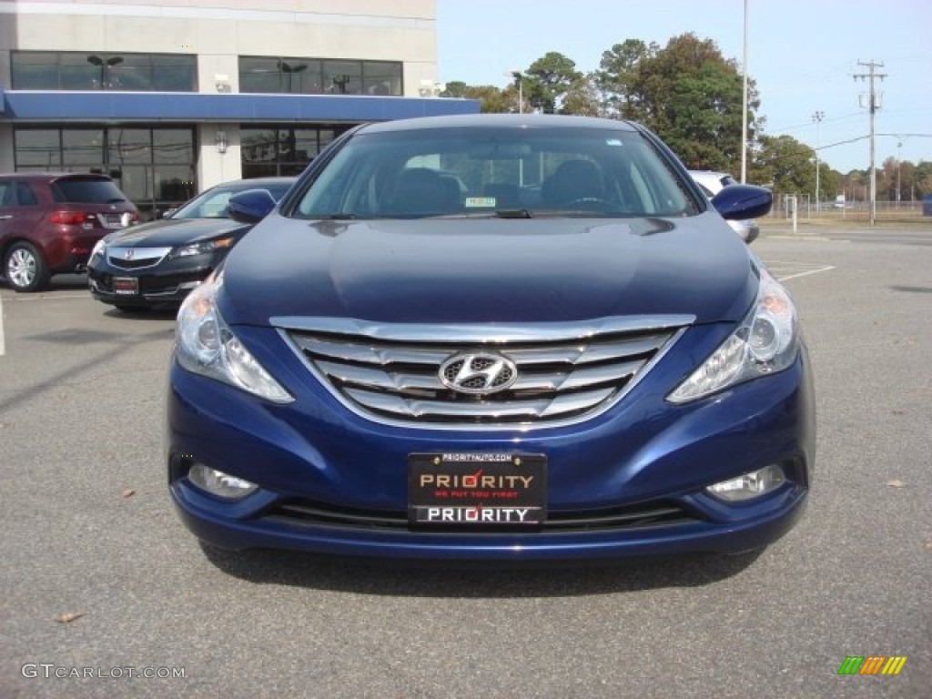 2011 Sonata SE - Indigo Blue Pearl / Gray photo #10