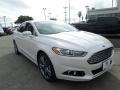 2014 White Platinum Ford Fusion Titanium  photo #7