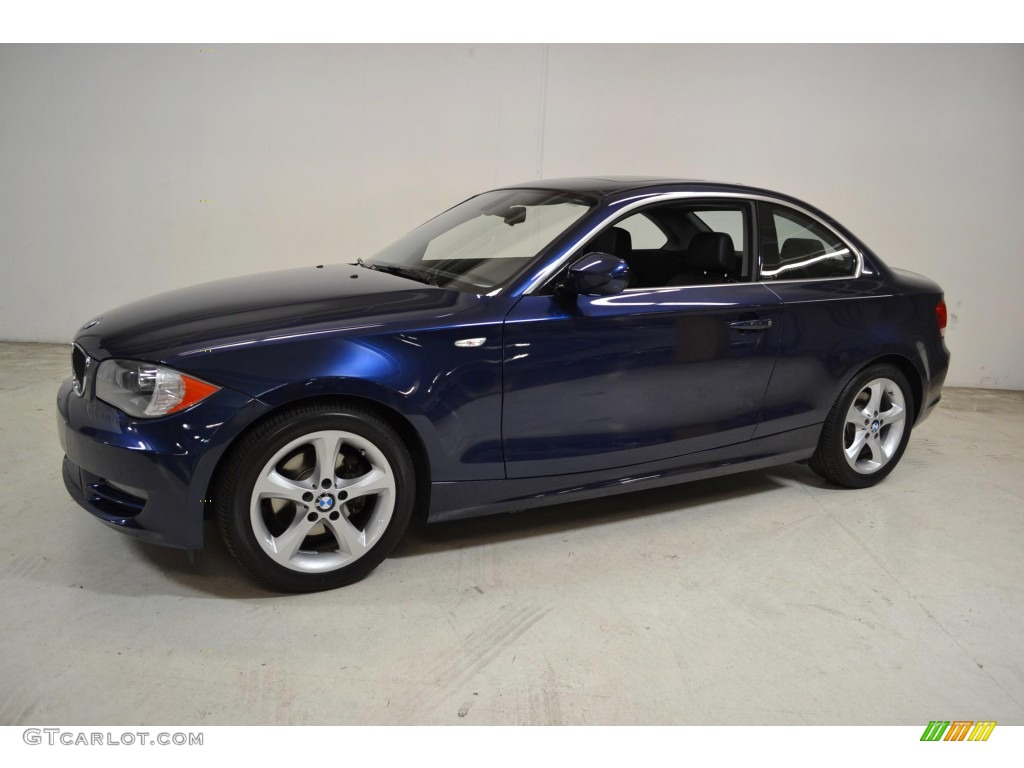 2011 1 Series 128i Coupe - Deep Sea Blue Metallic / Black photo #9