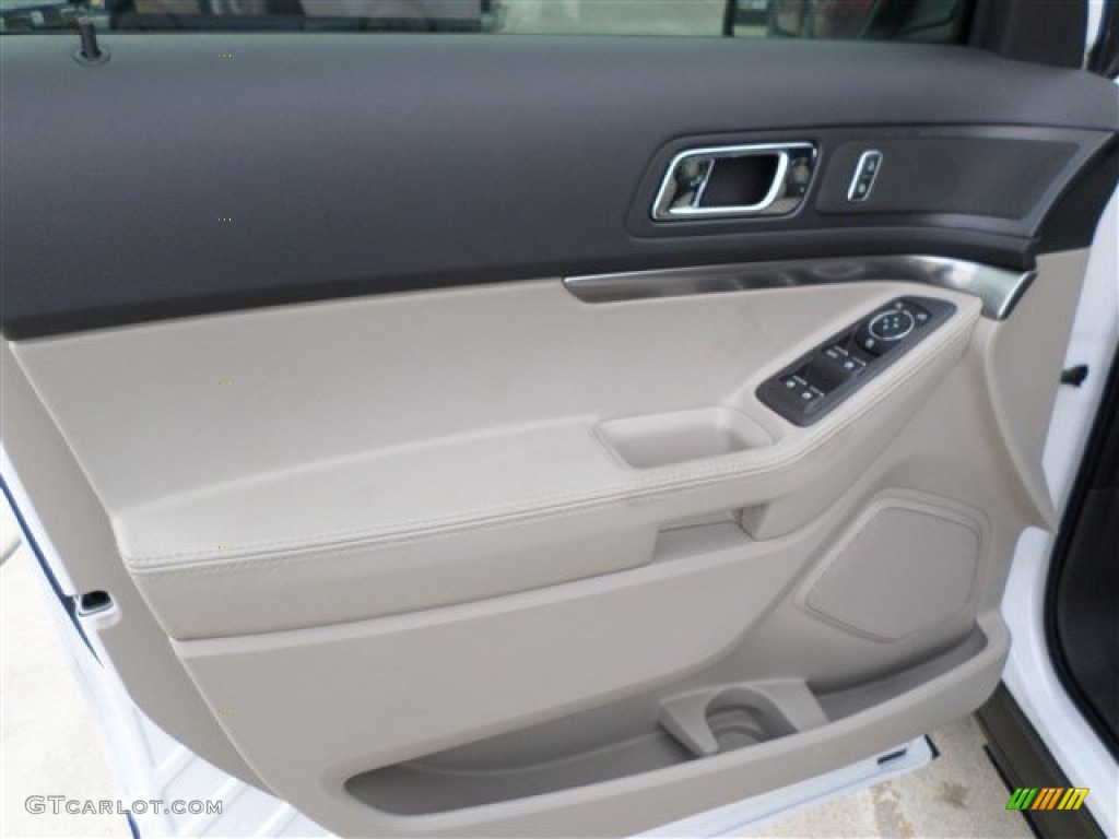 2014 Explorer FWD - Oxford White / Medium Light Stone photo #22