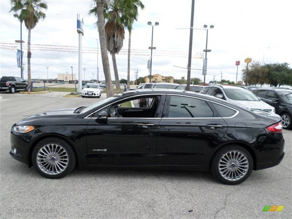 Tuxedo Black 2014 Ford Fusion Hybrid Titanium Exterior Photo #88022028