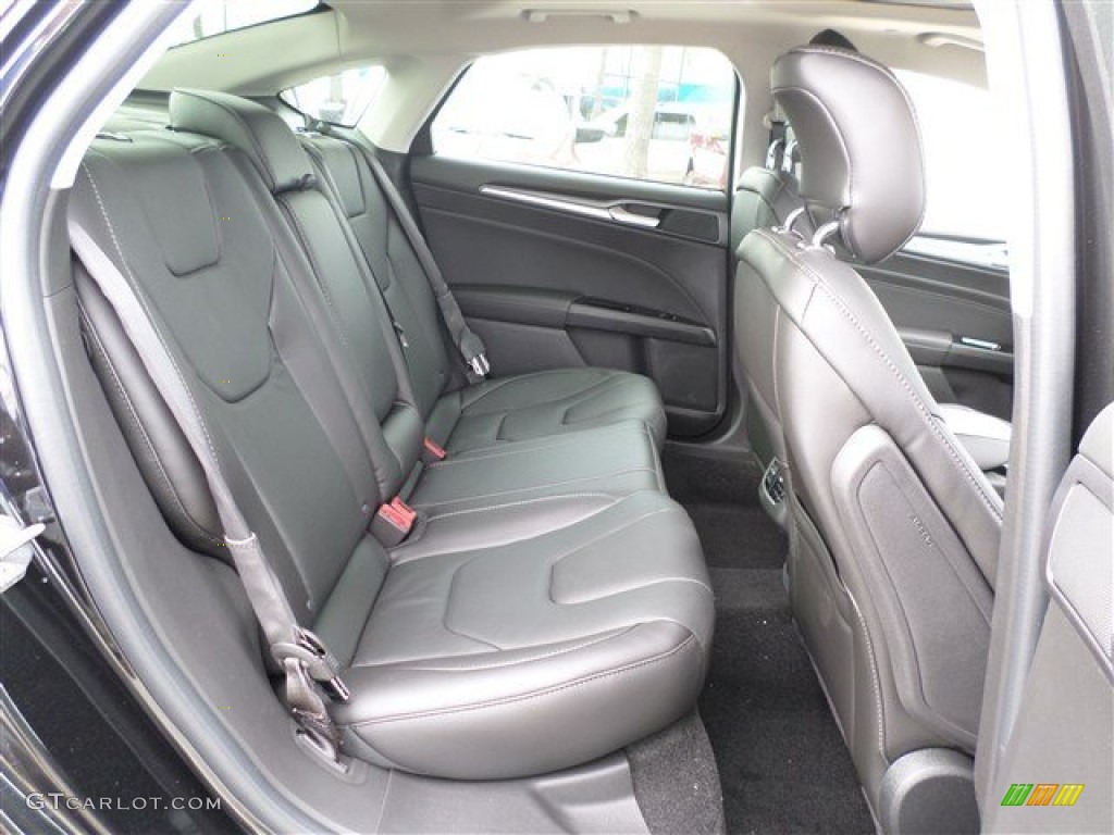 2014 Ford Fusion Hybrid Titanium Rear Seat Photo #88022199