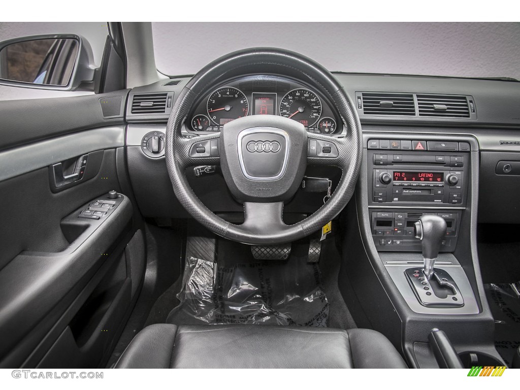 2006 Audi A4 2.0T quattro Sedan Ebony Dashboard Photo #88022754