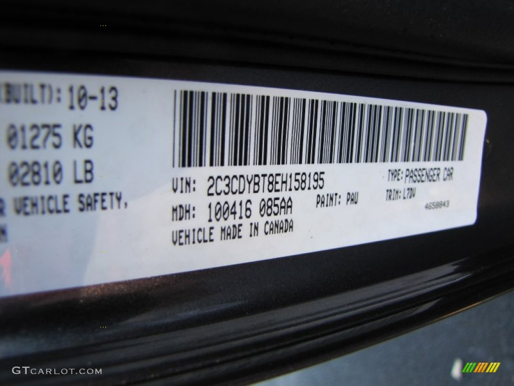 2014 Challenger Color Code PAU for Granite Crystal Metallic Photo #88024709