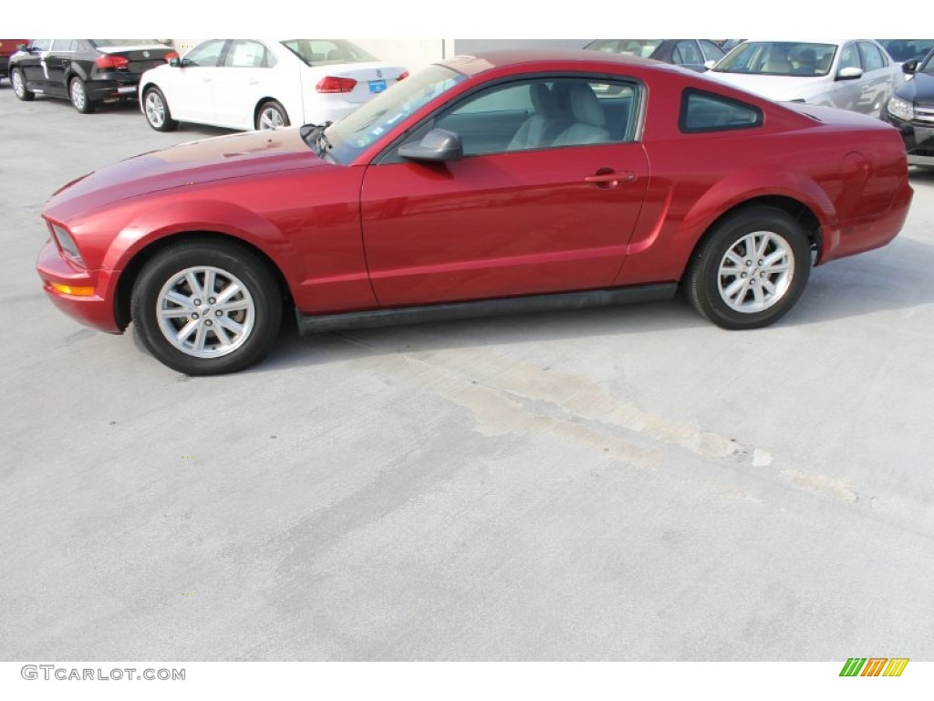 2006 Mustang V6 Premium Coupe - Redfire Metallic / Light Graphite photo #5
