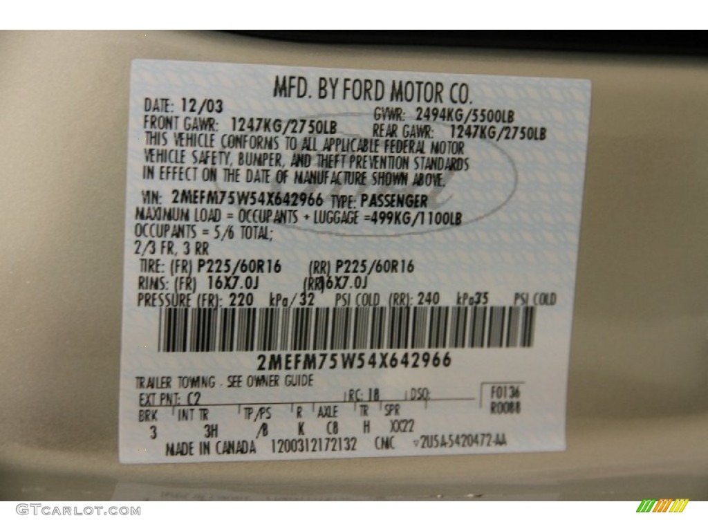 2004 Grand Marquis LS - Gold Ash Metallic / Medium Parchment photo #22