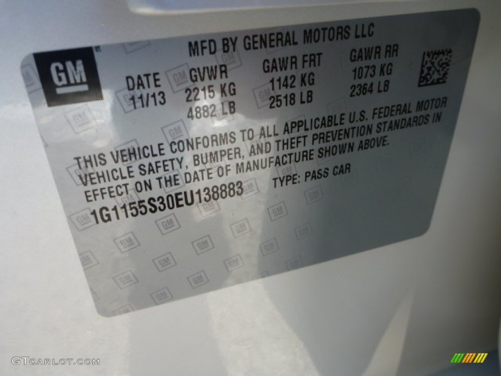 2014 Impala LTZ - White Diamond Tricoat / Jet Black photo #18