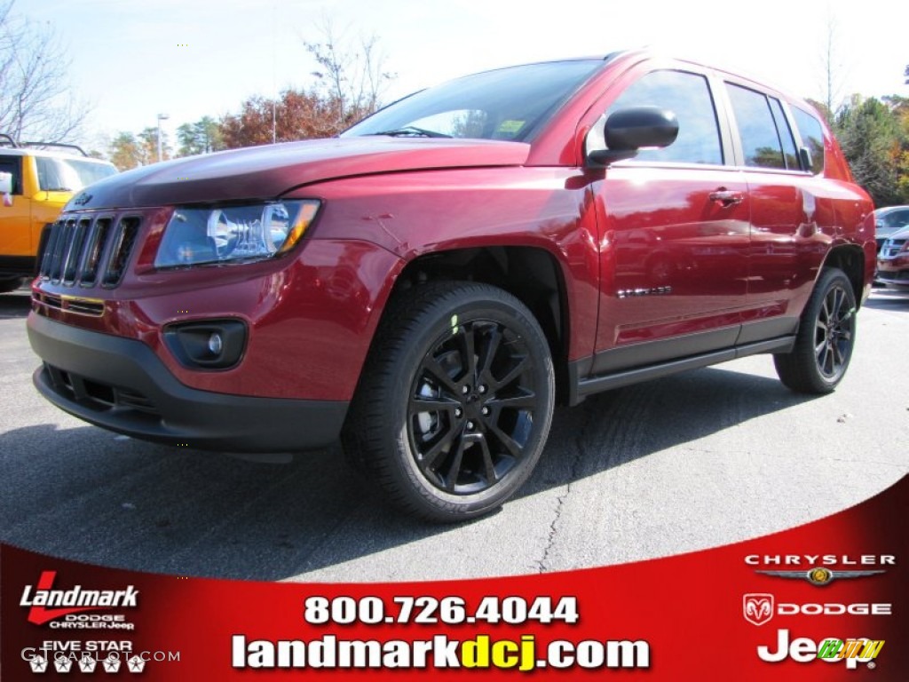 2014 Compass Sport - Deep Cherry Red Crystal Pearl / Dark Slate Gray photo #1