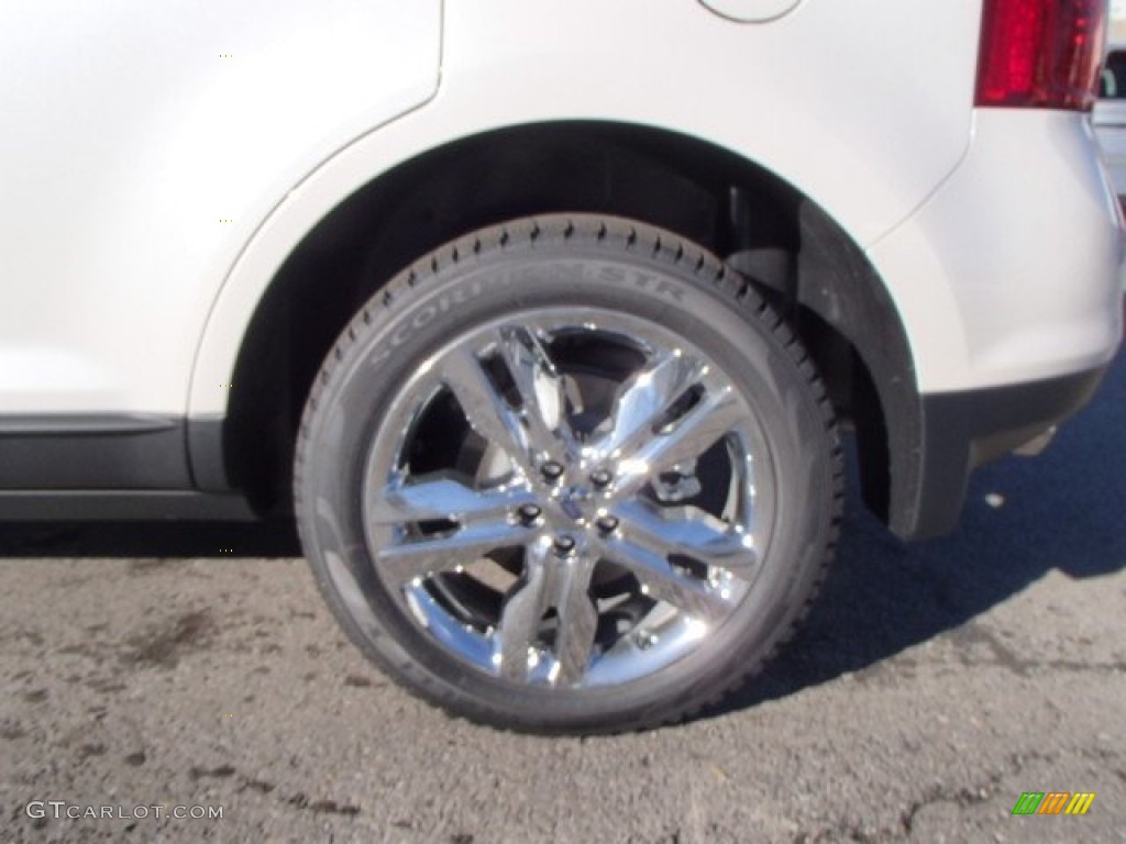 2013 Edge SEL AWD - White Platinum Tri-Coat / Charcoal Black photo #9