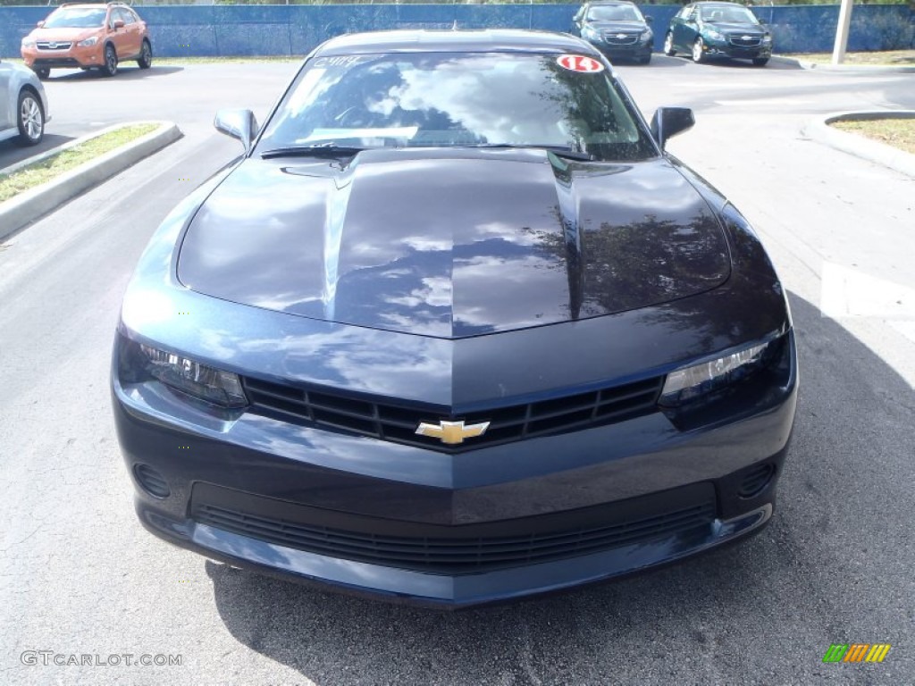2014 Camaro LS Coupe - Blue Ray Metallic / Black photo #2