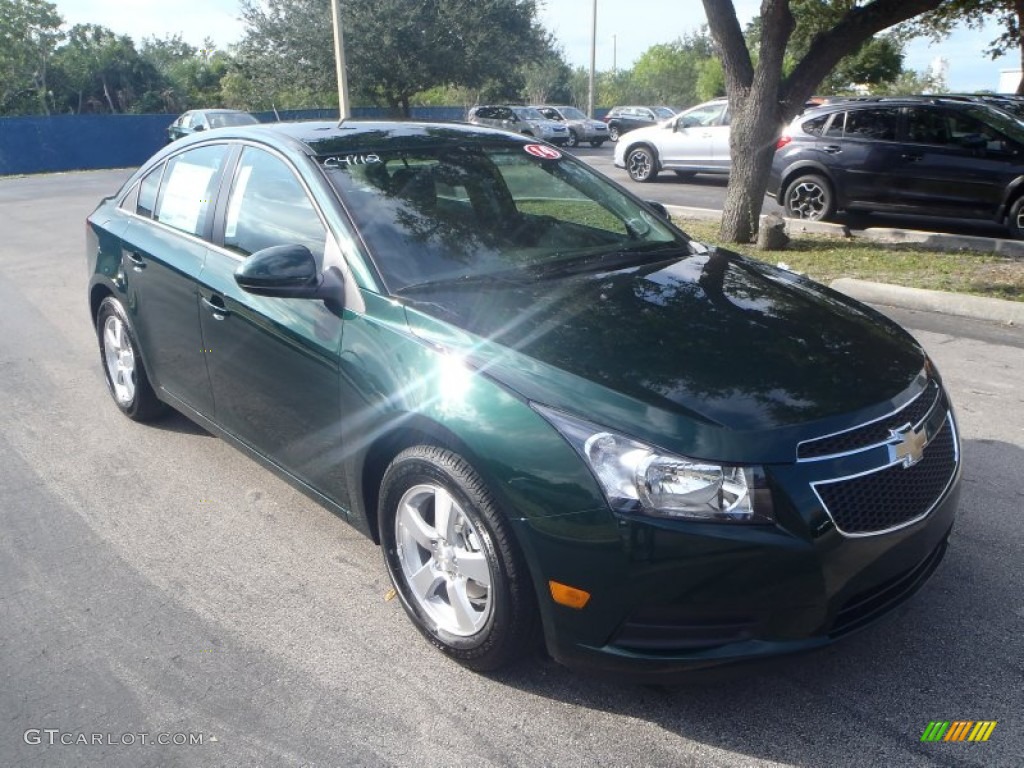 Rainforest Green Metallic 2014 Chevrolet Cruze LT Exterior Photo #88029719