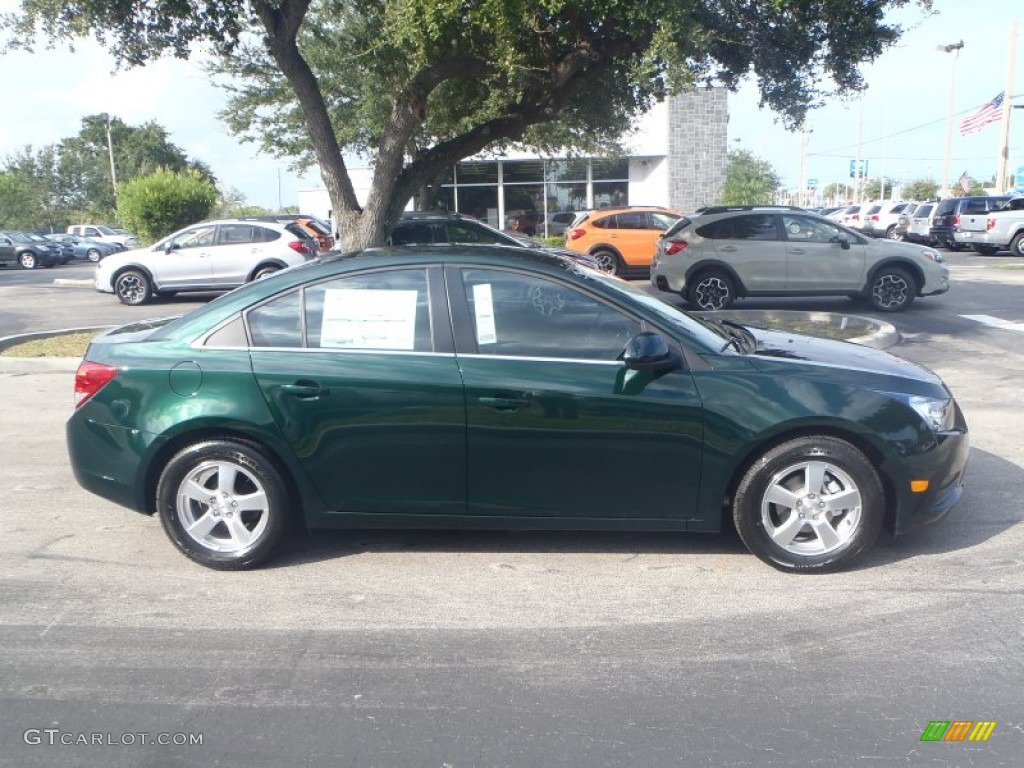 Rainforest Green Metallic 2014 Chevrolet Cruze LT Exterior Photo #88029875