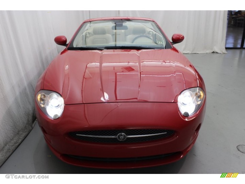 2007 XK XK8 Convertible - Salsa Red / Caramel photo #2