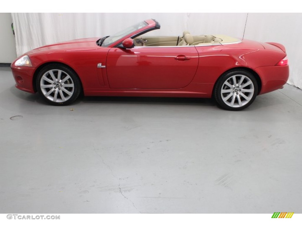 2007 XK XK8 Convertible - Salsa Red / Caramel photo #4