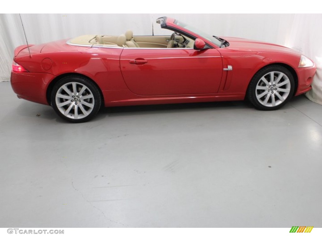 2007 XK XK8 Convertible - Salsa Red / Caramel photo #7