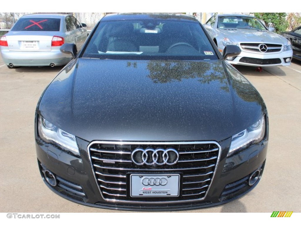 2014 A7 3.0T quattro Premium Plus - Oolong Gray Metallic / Black photo #2