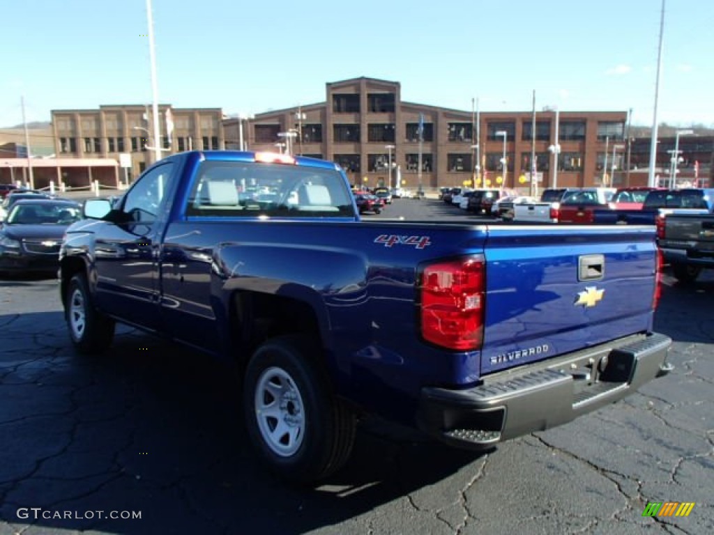 2014 Silverado 1500 WT Regular Cab 4x4 - Blue Topaz Metallic / Jet Black/Dark Ash photo #6