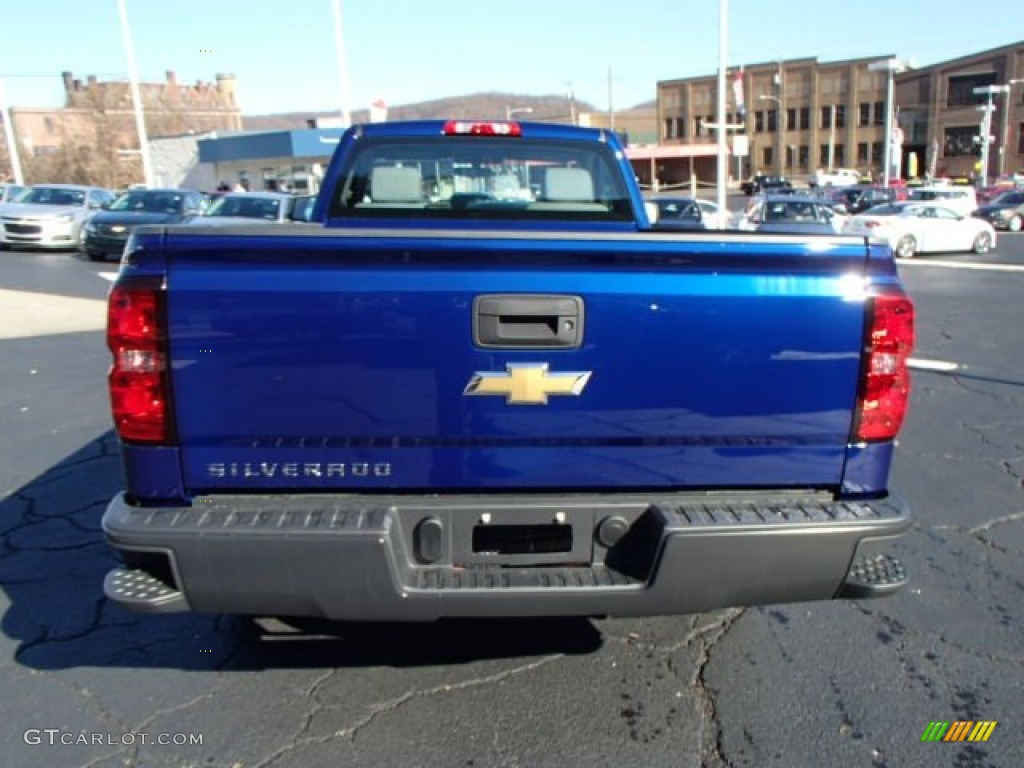 2014 Silverado 1500 WT Regular Cab 4x4 - Blue Topaz Metallic / Jet Black/Dark Ash photo #7