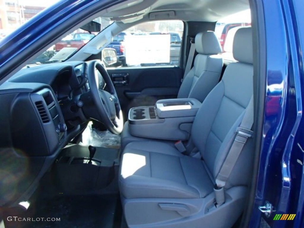 2014 Silverado 1500 WT Regular Cab 4x4 - Blue Topaz Metallic / Jet Black/Dark Ash photo #10