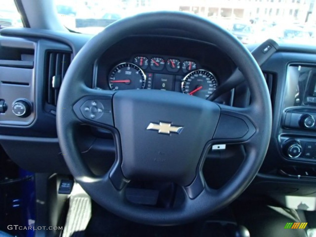 2014 Silverado 1500 WT Regular Cab 4x4 - Blue Topaz Metallic / Jet Black/Dark Ash photo #17