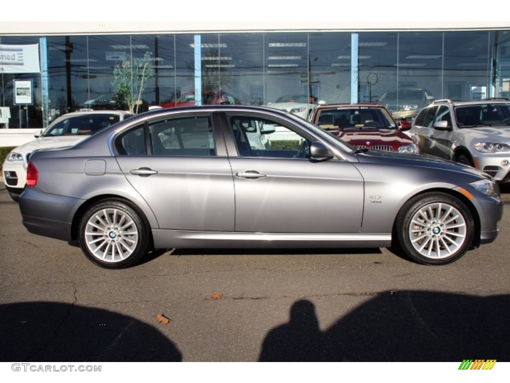 2011 3 Series 335i xDrive Sedan - Space Gray Metallic / Gray Dakota Leather photo #2