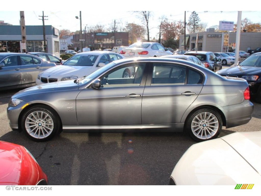 2011 3 Series 335i xDrive Sedan - Space Gray Metallic / Gray Dakota Leather photo #6