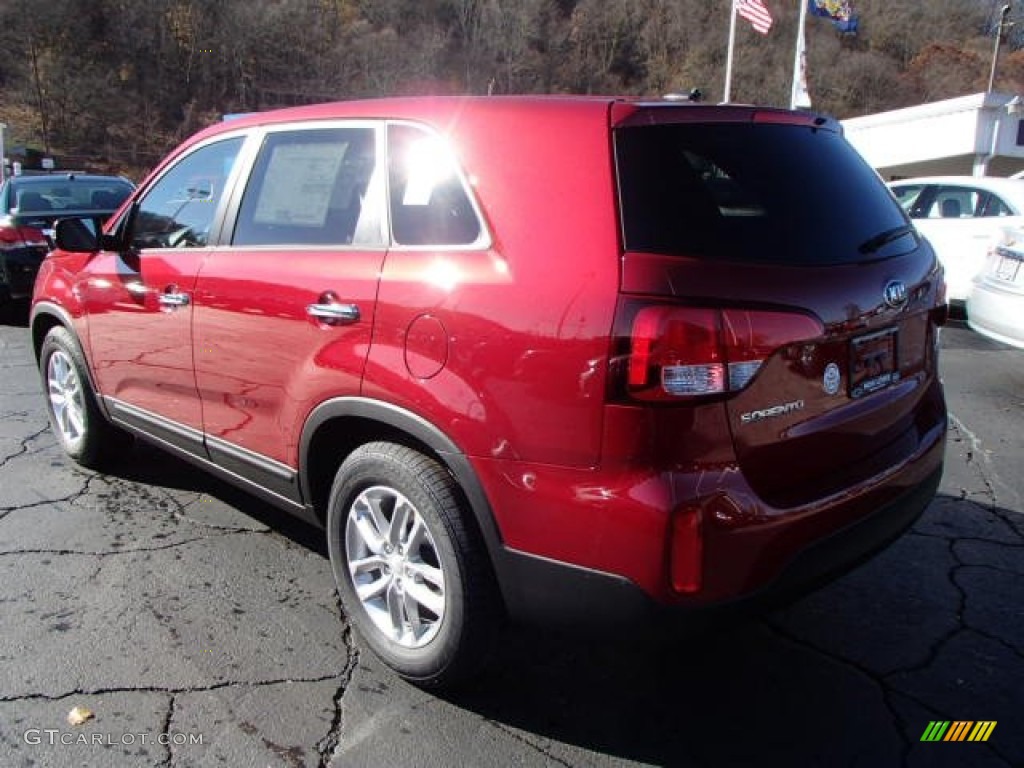 2014 Sorento LX - Remington Red / Black photo #6