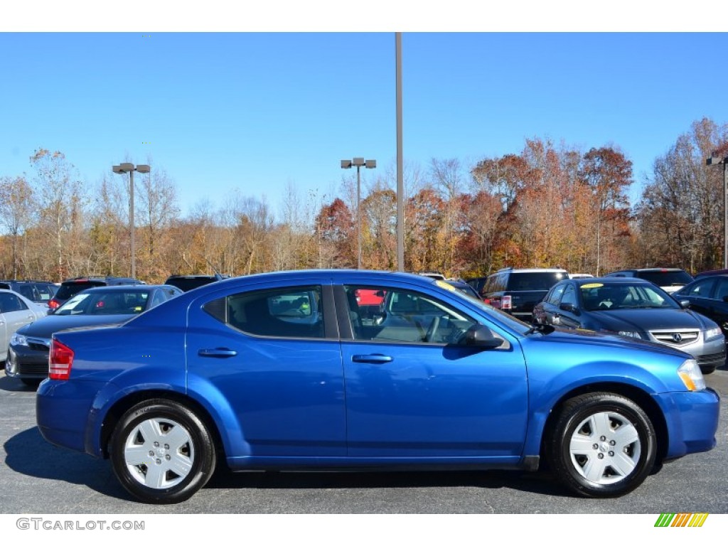 2010 Avenger SXT - Deep Water Blue Pearl / Dark Khaki/Light Graystone photo #2