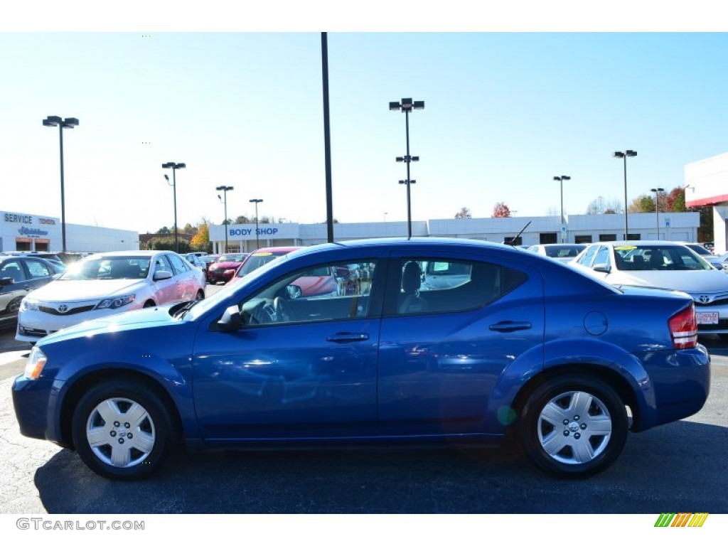 2010 Avenger SXT - Deep Water Blue Pearl / Dark Khaki/Light Graystone photo #5