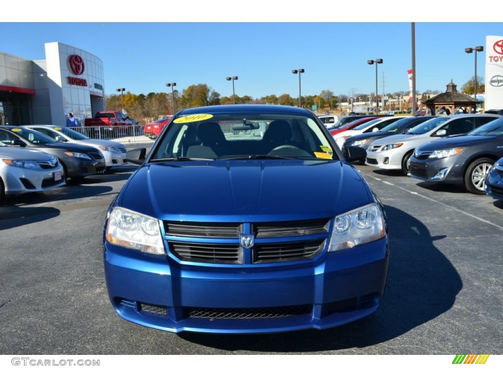 2010 Avenger SXT - Deep Water Blue Pearl / Dark Khaki/Light Graystone photo #7