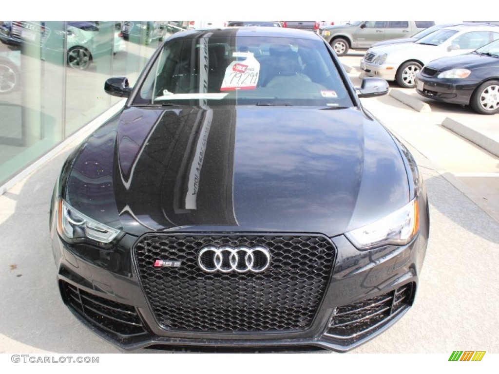 2014 RS 5 Coupe quattro - Phantom Black Pearl / Black Perforated Milano Leather photo #2
