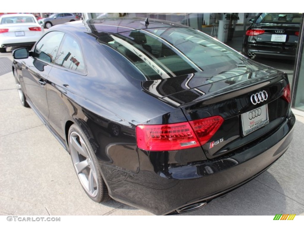 2014 RS 5 Coupe quattro - Phantom Black Pearl / Black Perforated Milano Leather photo #4