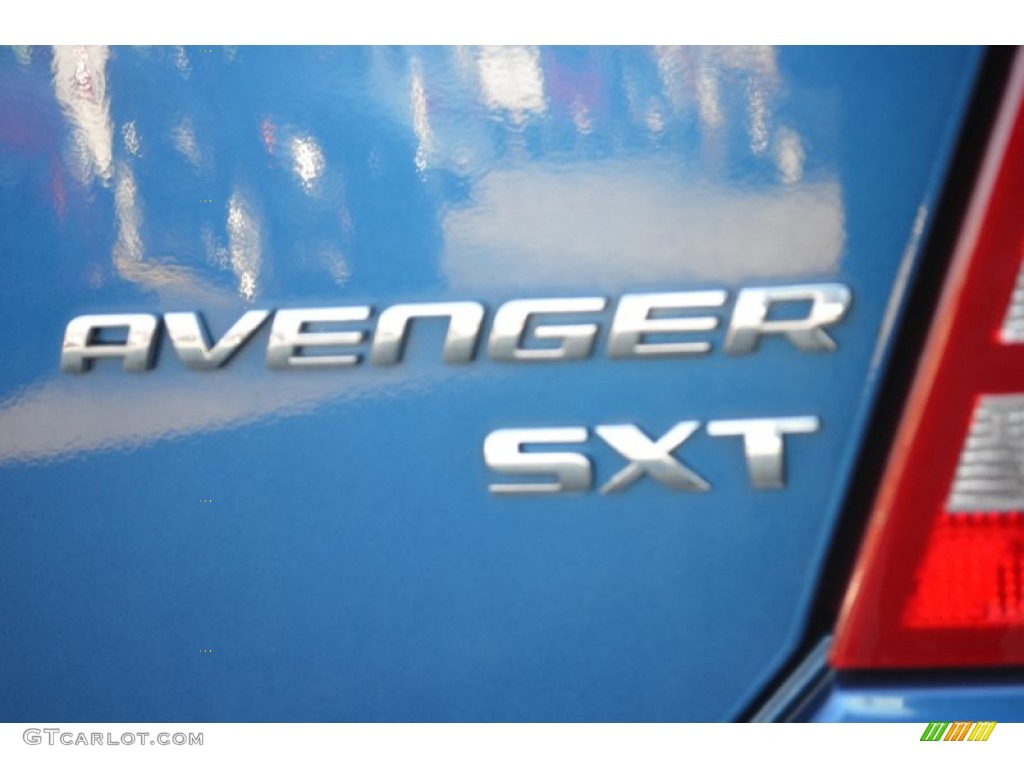 2010 Avenger SXT - Deep Water Blue Pearl / Dark Khaki/Light Graystone photo #21