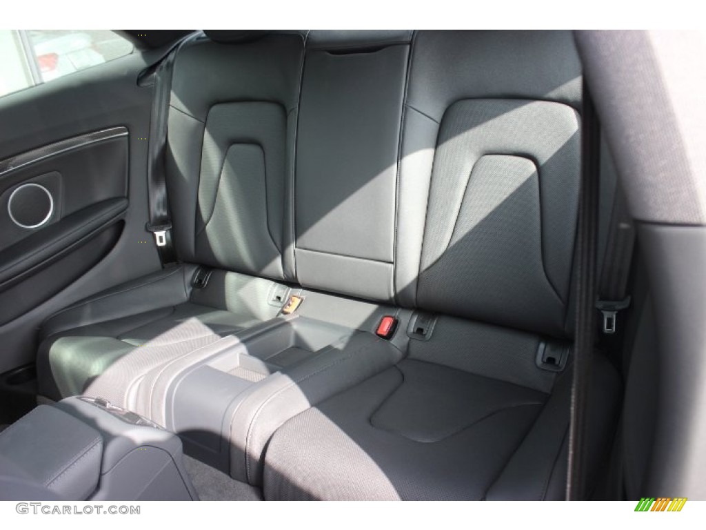 Black Perforated Milano Leather Interior 2014 Audi RS 5 Coupe quattro Photo #88037533