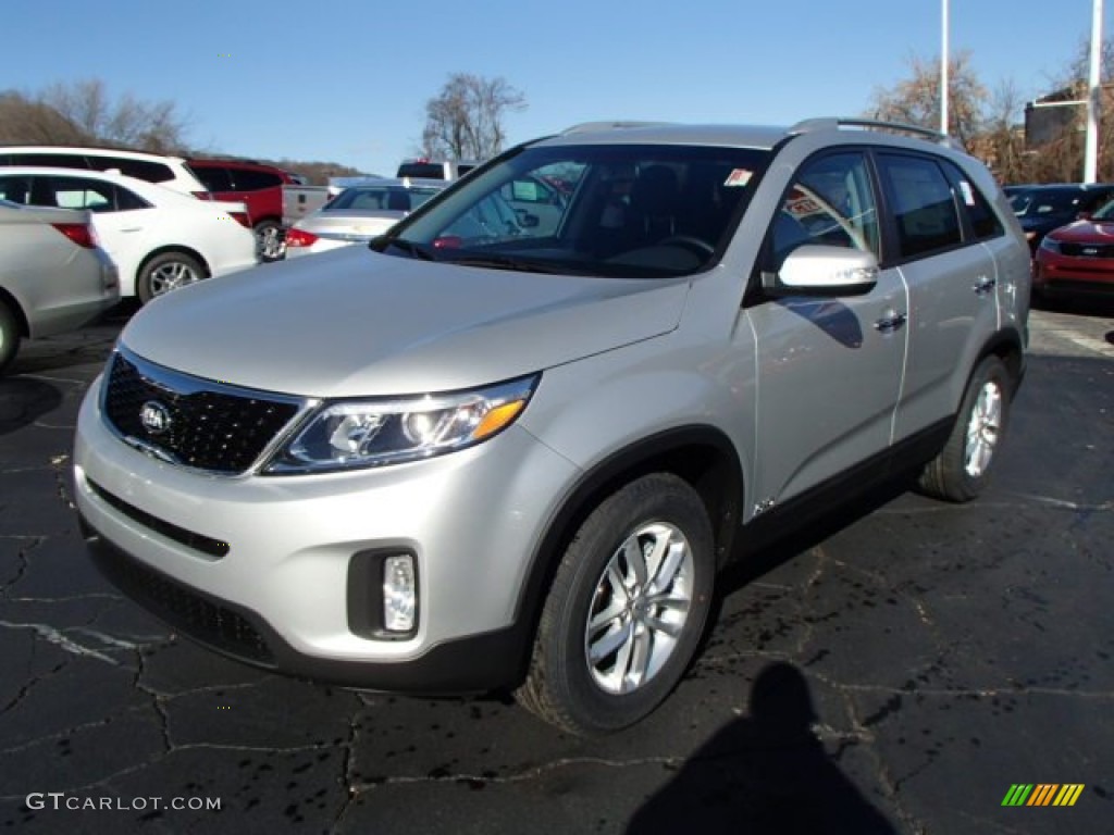 Bright Silver 2014 Kia Sorento LX AWD Exterior Photo #88038448