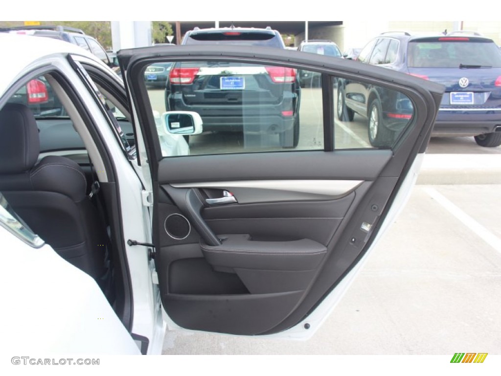 2014 Acura TL Advance SH-AWD Ebony Door Panel Photo #88038955