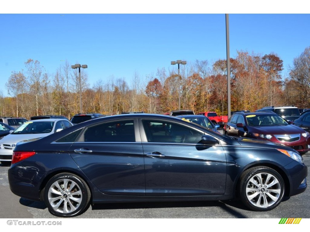 2011 Sonata SE - Indigo Blue Pearl / Gray photo #2