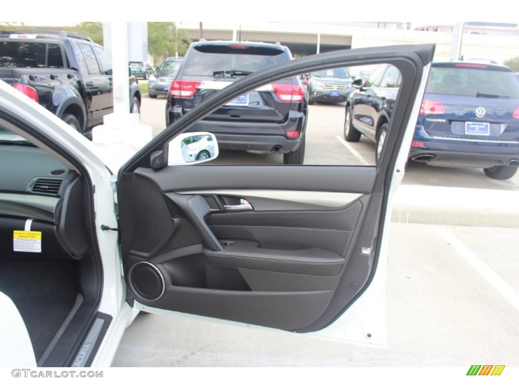 2014 Acura TL Advance SH-AWD Ebony Door Panel Photo #88039028