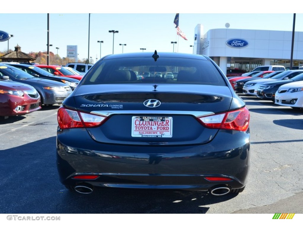 2011 Sonata SE - Indigo Blue Pearl / Gray photo #4