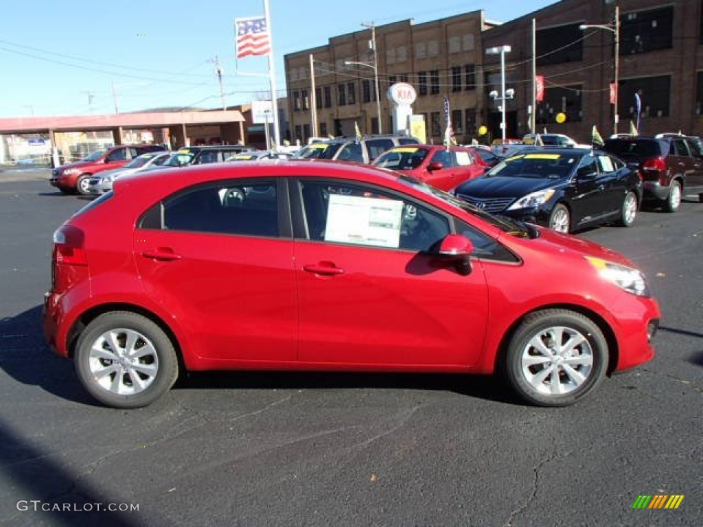 2013 Rio EX 5-Door - Signal Red / Black photo #1